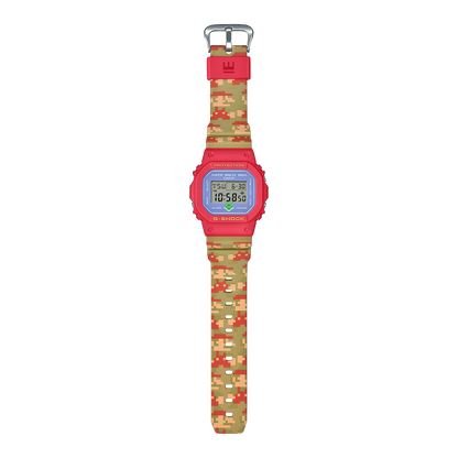 Edición especial Super Mario Brothers reloj G-Shock deportivo correa de resina DW-5600SMB-4