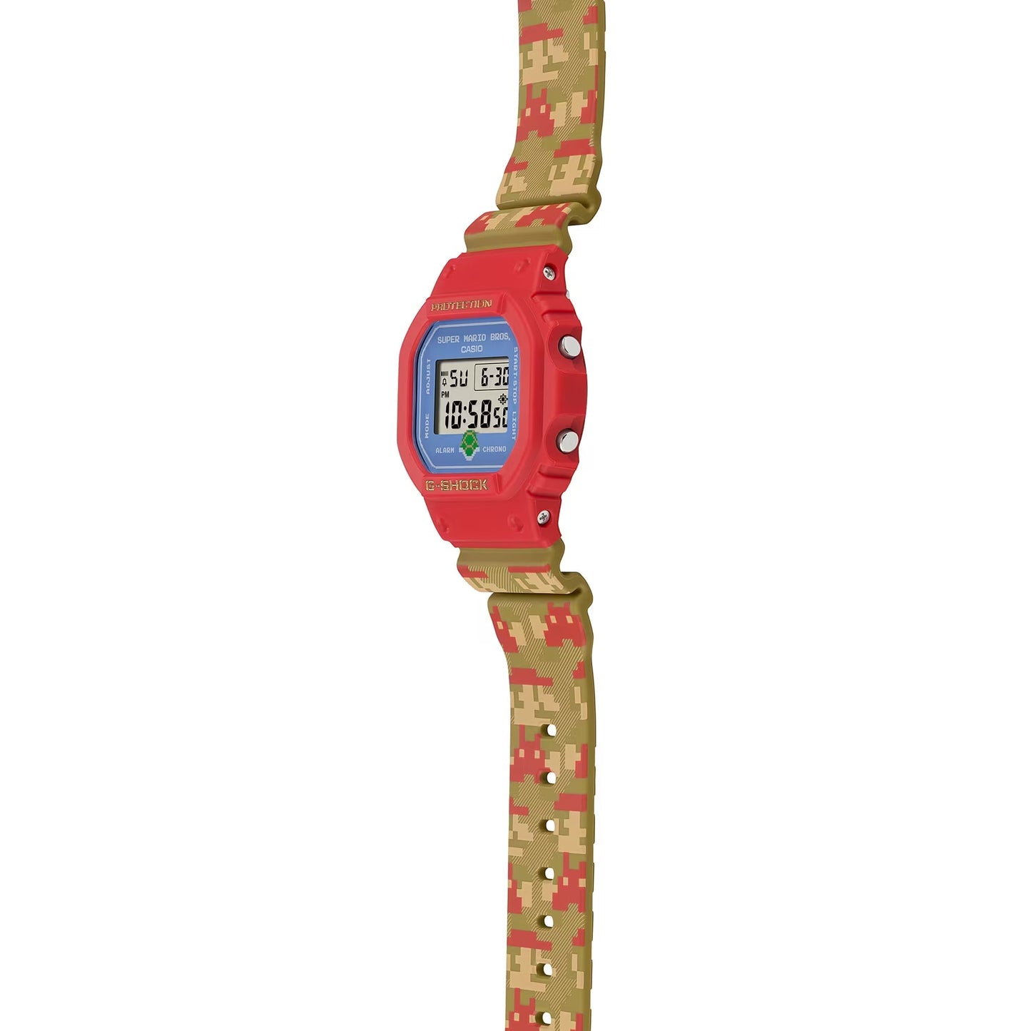 Edición especial Super Mario Brothers reloj G-Shock deportivo correa de resina DW-5600SMB-4