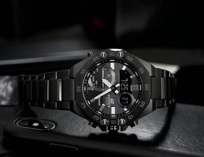 Reloj Edifice casual correa de acero inoxidable ECB-10DC-1A