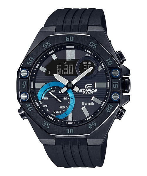 Reloj Edifice casual correa de resina ECB-10PB-1A