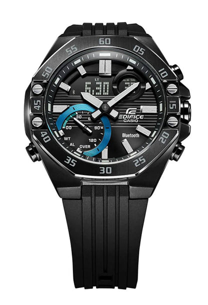 Reloj Edifice casual correa de resina ECB-10PB-1A