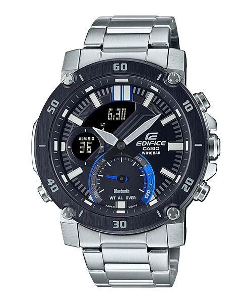 Reloj Edifice casual correa de acero inoxidable ECB-20DB-1A