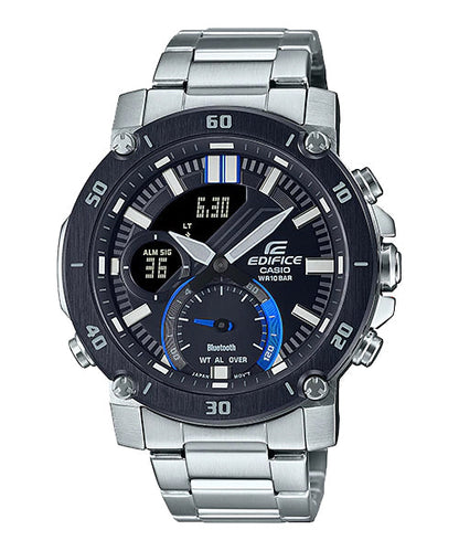 Reloj Edifice casual correa de acero inoxidable ECB-20DB-1A