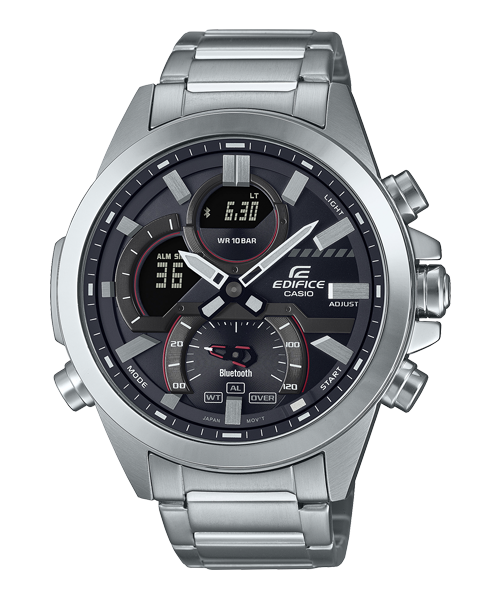 Reloj Edifice casual correa de acero inoxidable ECB-30D-1A