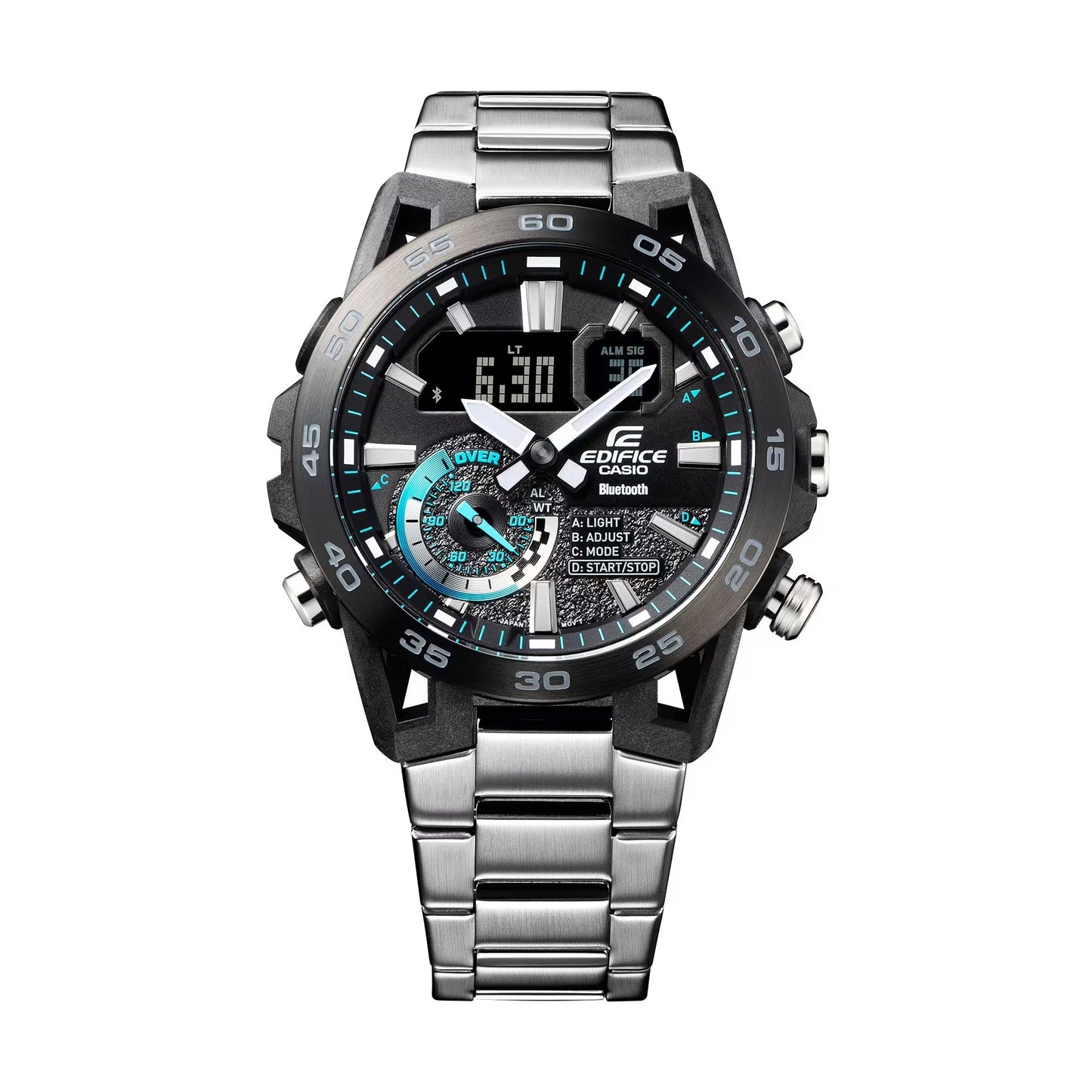 Reloj Edifice casual correa de acero inoxidable ECB-40DB-1A