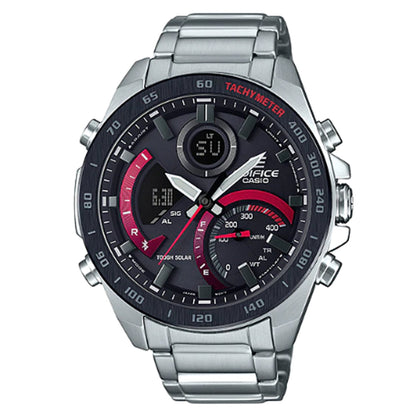 Reloj Edifice casual correa de acero inoxidable ECB-900DB-1A