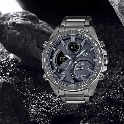 Reloj Edifice casual correa de acero inoxidable ECB-900MDC-1A