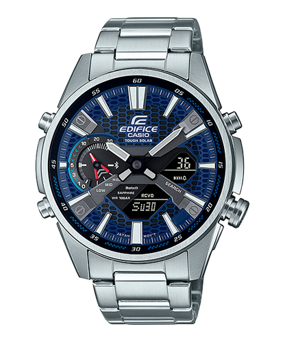 Reloj Edifice casual correa de acero inoxidable ECB-S100D-2A