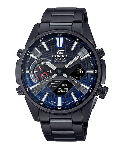 Reloj Edifice casual correa de acero inoxidable ECB-S100DC-2A