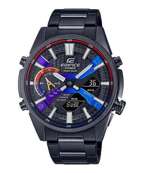 Reloj Edifice casual correa de acero inoxidable ECB-S100HG-1A