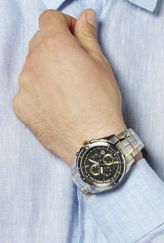 Reloj Edifice casual correa de acero inoxidable EF-328SG-1AVU