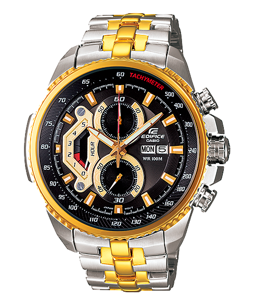 Reloj Edifice casual correa de acero inoxidable EF-558SG-1AVU