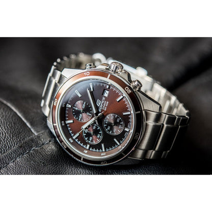 Reloj Edifice casual correa de acero inoxidable EFR-526D-5AV