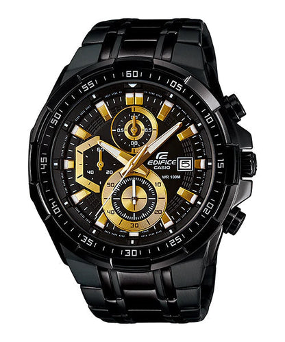 Reloj Edifice casual correa de acero inoxidable EFR-539BK-1AVU