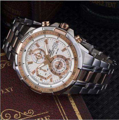 Reloj Edifice casual correa de acero inoxidable EFR-539SG-7A5V