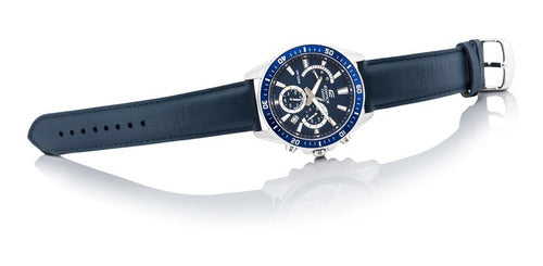 Reloj Edifice casual correa de cuero EFR-552L-2AV