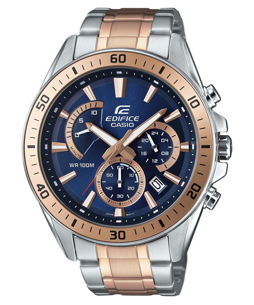 Reloj Edifice casual correa de acero inoxidable EFR-552SG-2AV