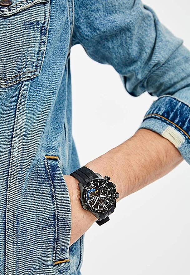 Reloj Edifice casual correa de resina EFR-558BP-1AV