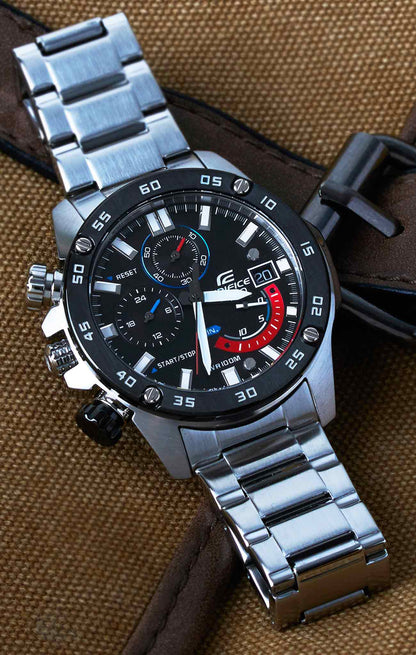 Reloj Edifice casual correa de acero inoxidable EFR-558DB-1AV