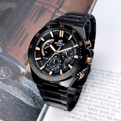 Reloj Edifice casual correa de acero inoxidable EFR-563DC-1AV