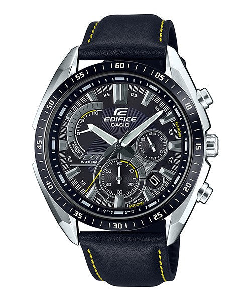 Reloj Edifice casual correa de cuero EFR-570BL-1AV
