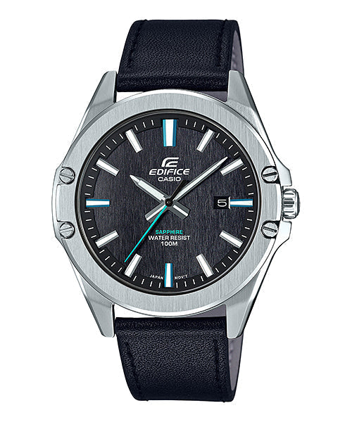 Reloj Edifice casual correa de cuero EFR-S107L-1AV