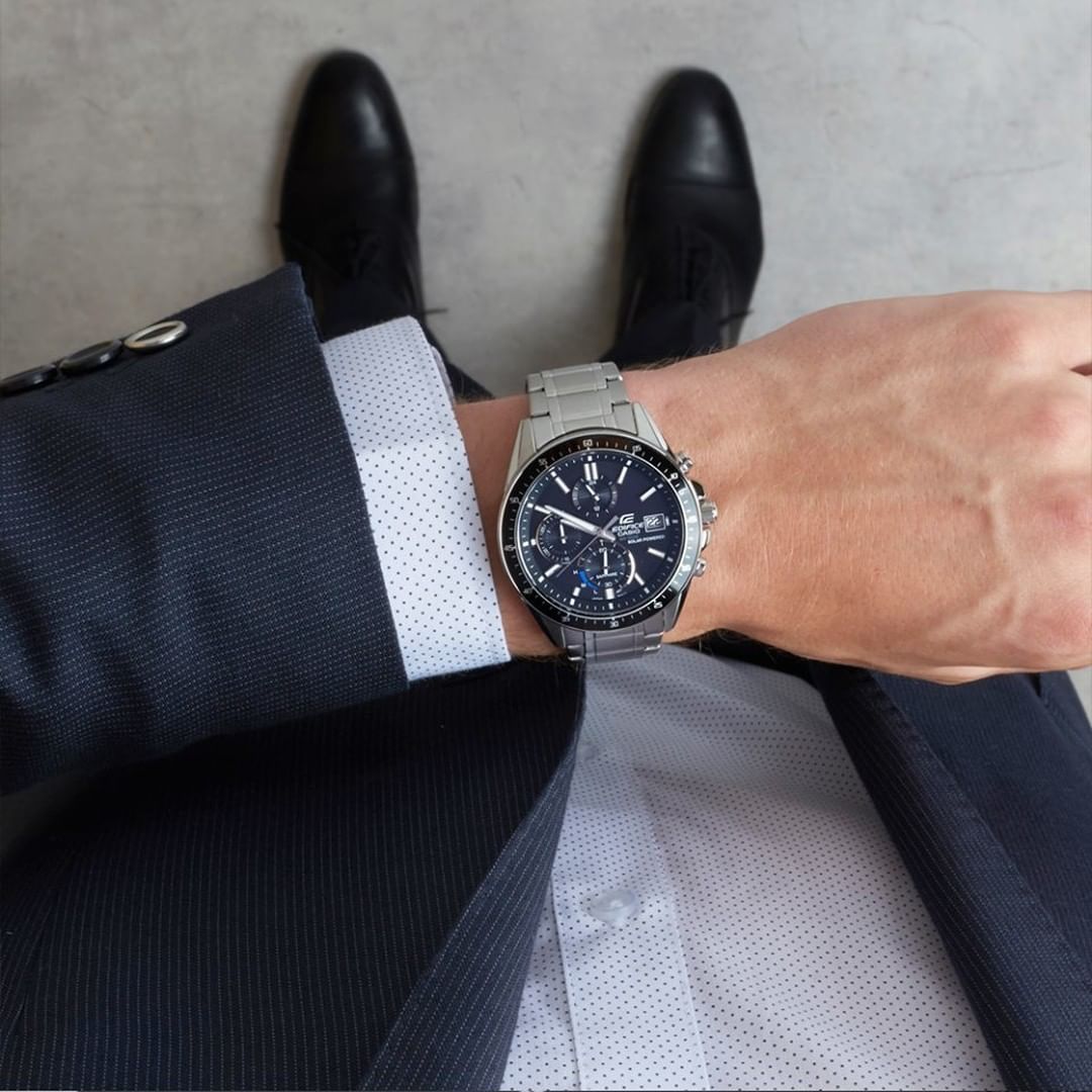 Reloj Edifice casual correa de acero inoxidable EFS-S510D-1AV