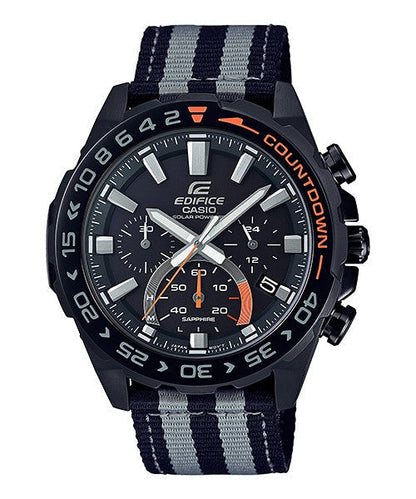 Reloj Edifice casual correa de nylon EFS-S550BL-1AV
