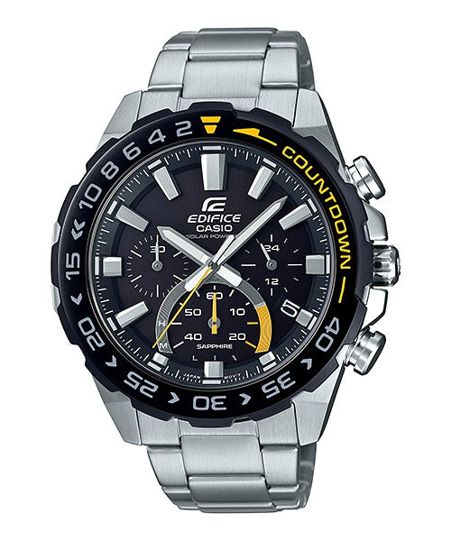 Reloj Edifice casual correa de acero inoxidable EFS-S550DB-1AV