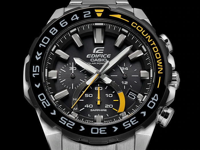 Reloj Edifice casual correa de acero inoxidable EFS-S550DB-1AV