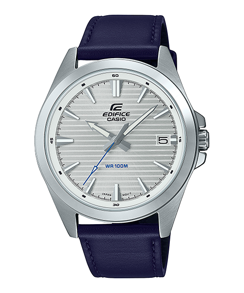 Reloj Edifice casual correa de cuero EFV-140L-7AV