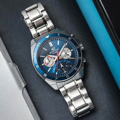 Reloj Edifice casual correa de acero inoxidable EFV-590D-2AV