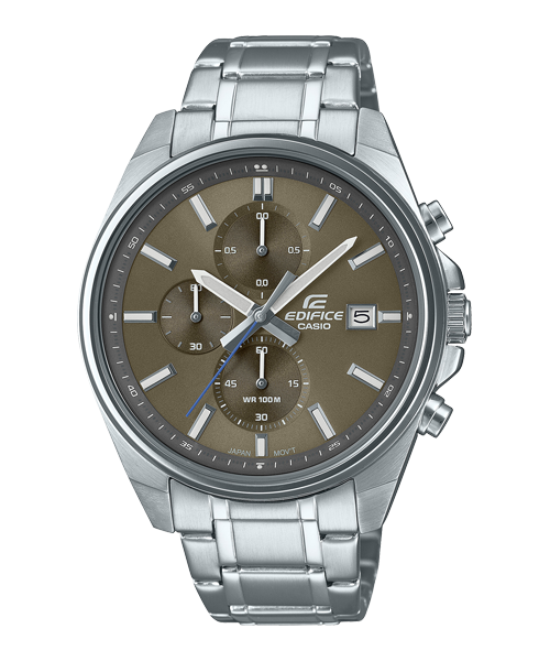 Reloj Edifice casual correa de acero inoxidable EFV-610D-5CV