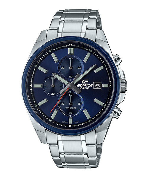 Reloj Edifice casual correa de acero inoxidable EFV-610DB-2AV