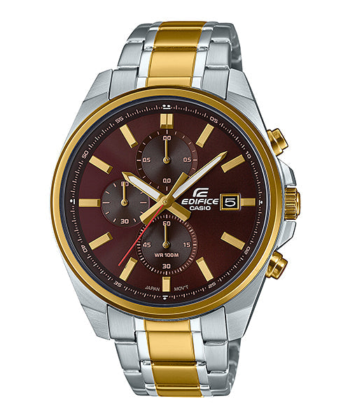 Reloj Edifice casual correa de acero inoxidable EFV-610SG-5AV