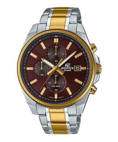 Reloj Edifice casual correa de acero inoxidable EFV-610SG-5AV