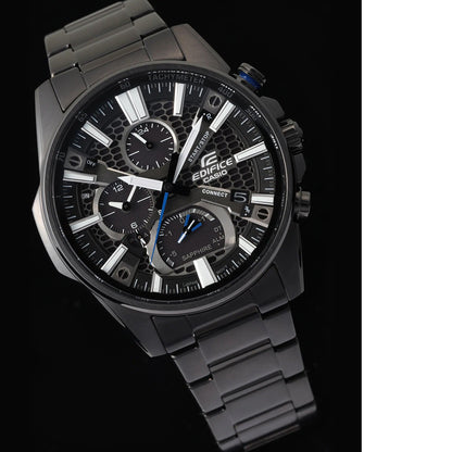 Reloj Edifice casual correa de acero inoxidable EQB-1200DC-1A