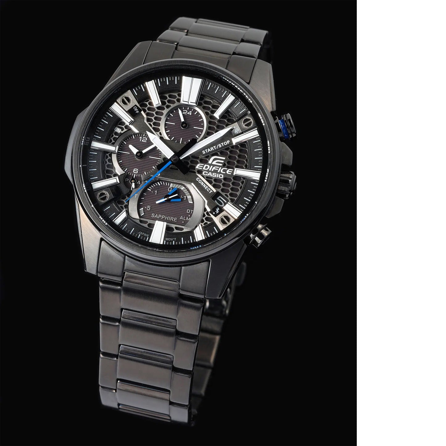 Reloj Edifice casual correa de acero inoxidable EQB-1200DC-1A