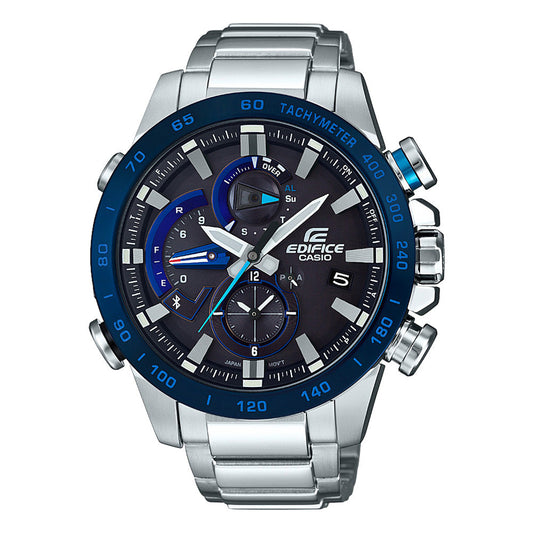 Reloj Edifice casual correa de acero inoxidable EQB-800DB-1A