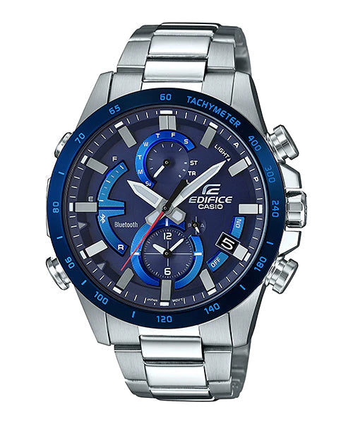 Reloj Edifice casual correa de acero inoxidable EQB-900DB-2A