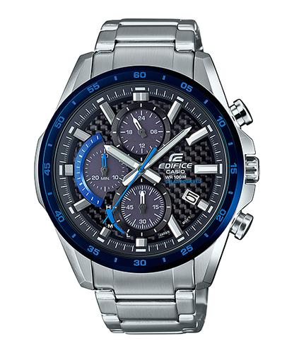 Reloj Edifice casual correa de acero inoxidable EQS-900DB-2AV