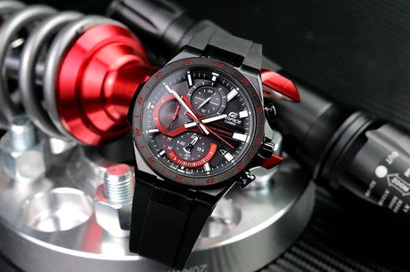 Reloj Edifice casual correa de resina EQS-920PB-1AV