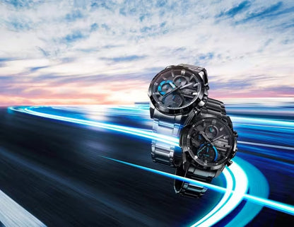 Reloj Edifice casual correa de acero inoxidable EQS-940DB-1BV