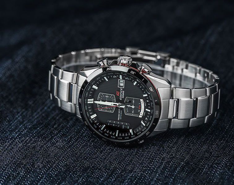 Reloj Edifice casual correa de acero inoxidable EQW-A1110D-1A