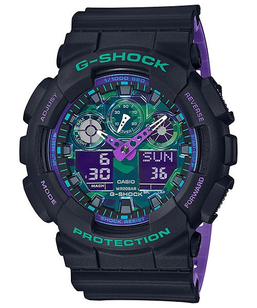 Reloj G-Shock deportivo correa de resina GA-100BL-1A