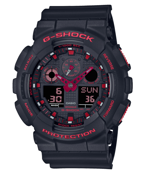 Reloj G-Shock deportivo correa de resina GA-100BNR-1A