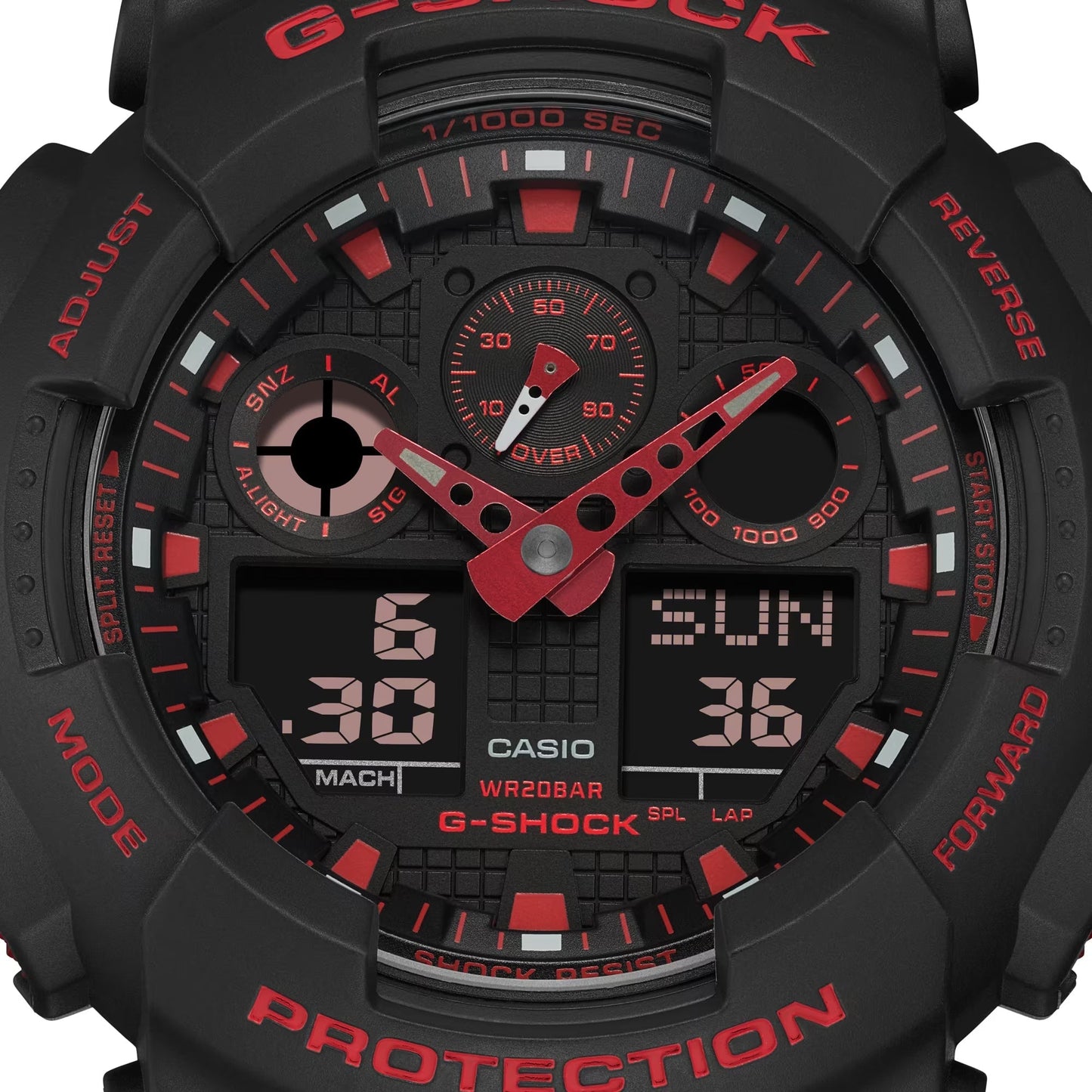 Reloj G-Shock deportivo correa de resina GA-100BNR-1A