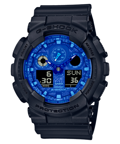 Reloj G-Shock deportivo correa de resina GA-100BP-1A