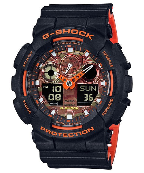 Reloj G-Shock deportivo correa de resina GA-100BR-1A