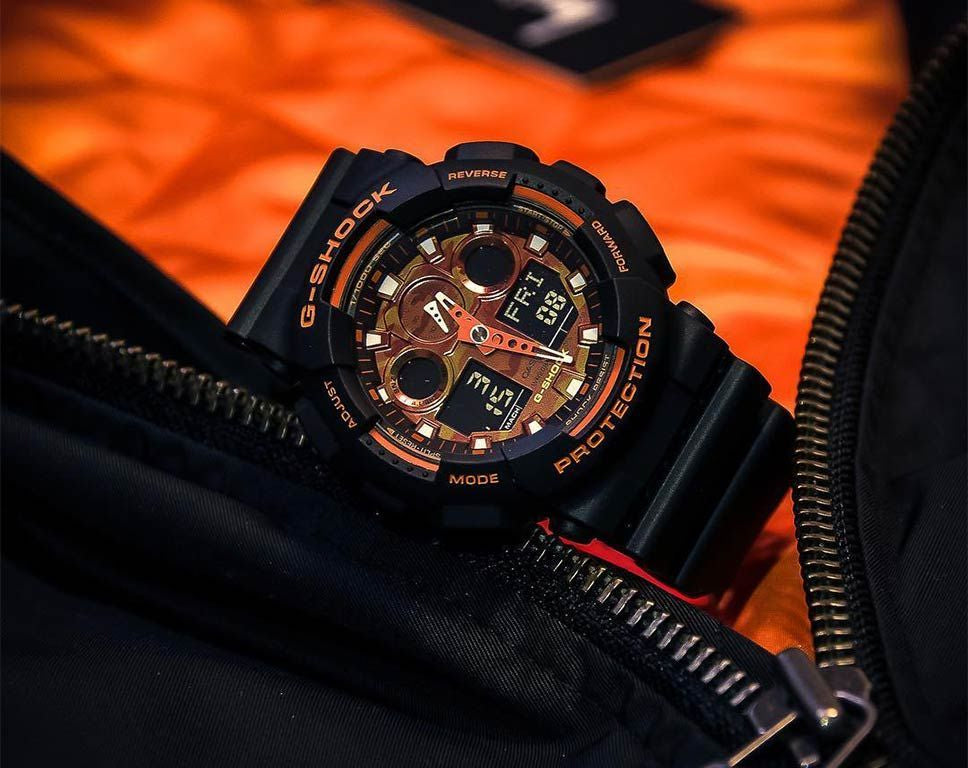 Reloj G-Shock deportivo correa de resina GA-100BR-1A